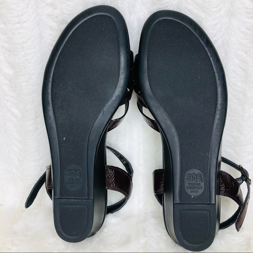 SAS Tripad Comfort Burgundy Strappy Sandals - Picture 10 of 11